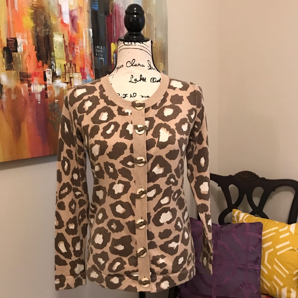Boden Leopard Cardigan🐆🐾